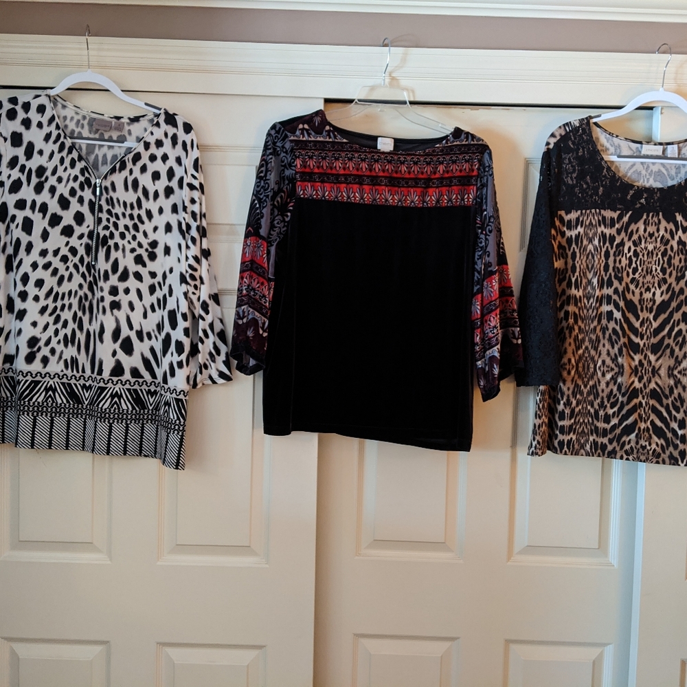 3 Chicos tops..worn once